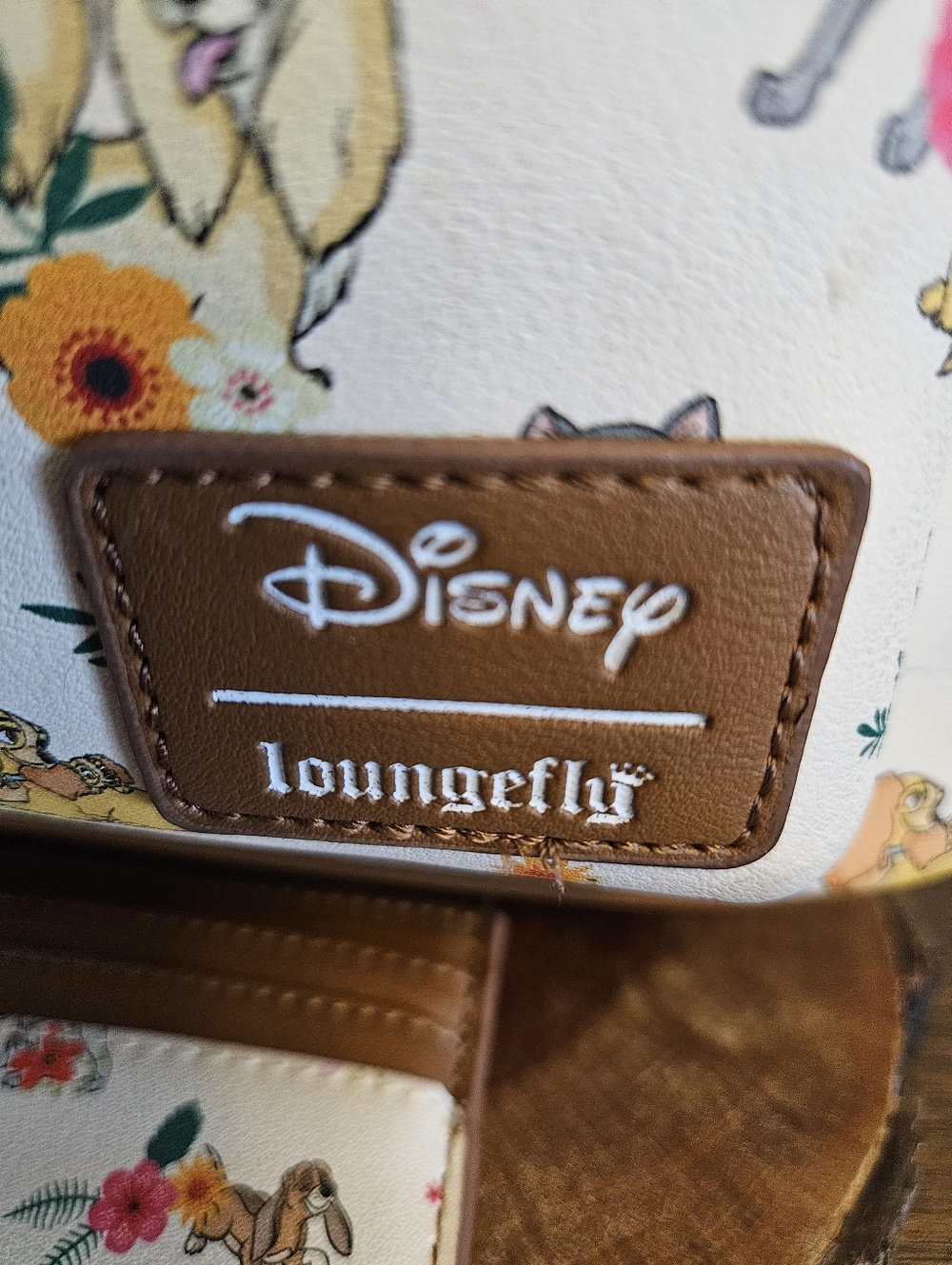Loungefly Disney Pets & Florals Mini Backpack W/matching Card Case - Picture 6 of 7